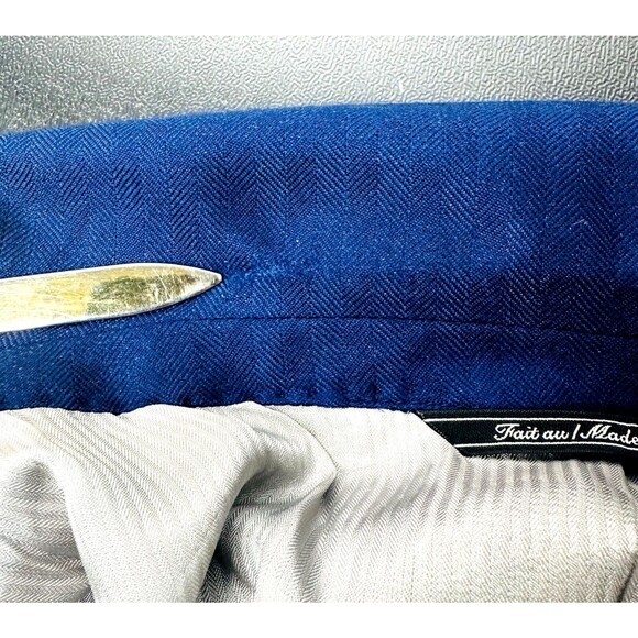 Jack Victor Classic for Rochester Loro Piana Cashmere/Silk Blue Blazer Size 52R - Picture 3 of 16